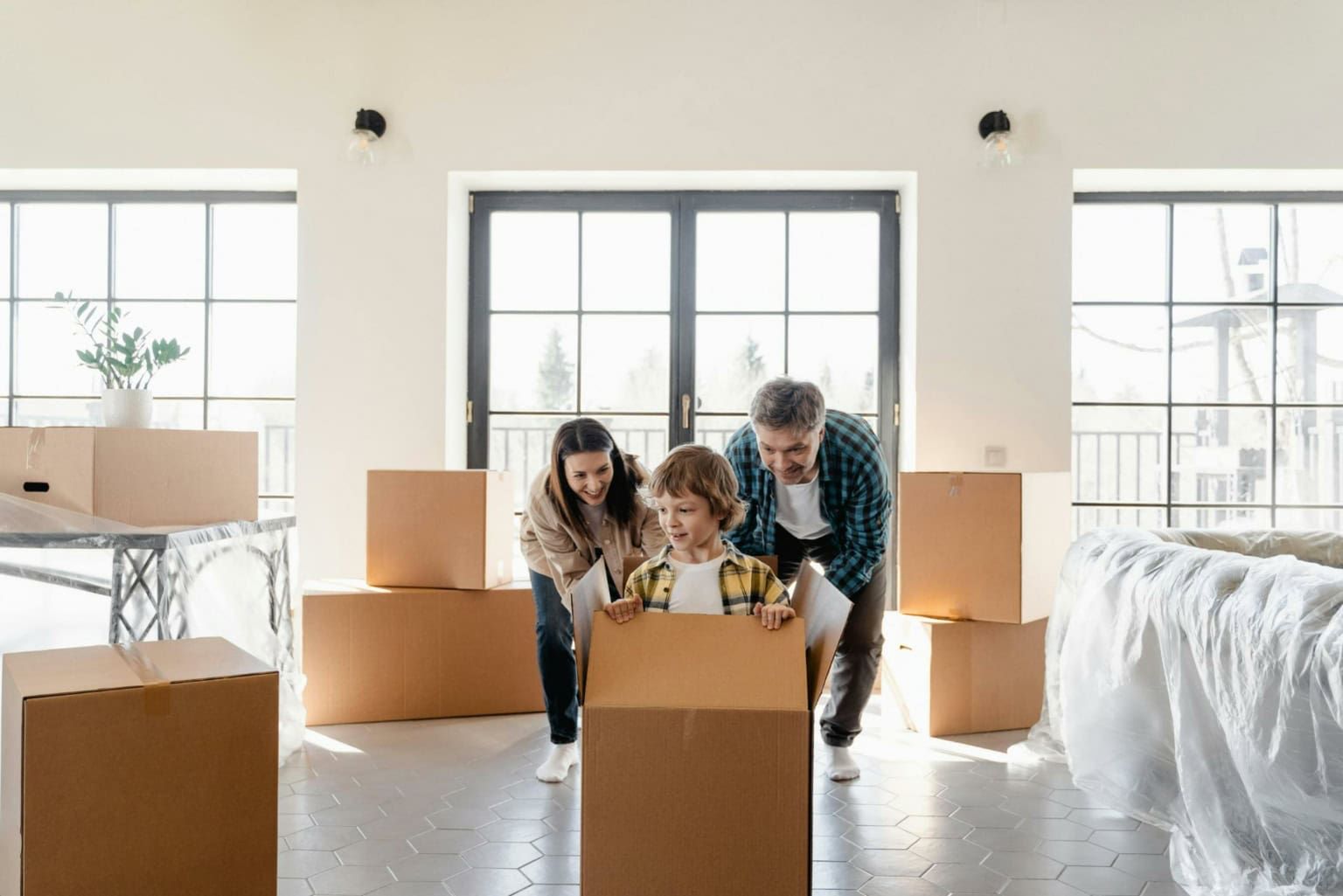 A furnished living room